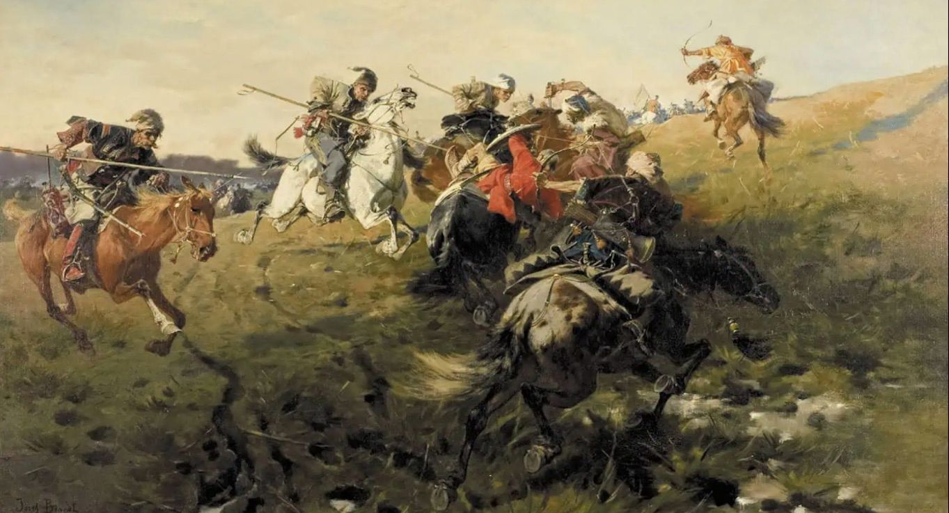 “Сутичка козаків з татарами”, картина польського художника Юзефа Брандта “Сутичка козаків з татарами”, картина польського художника Юзефа Брандта